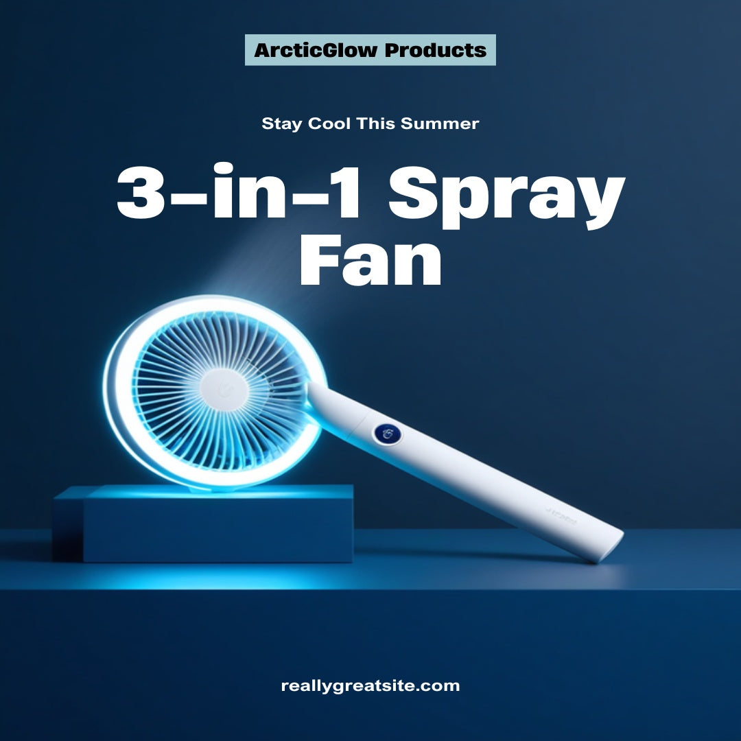 Summer Cooling Bundle — ArcticGlow 3-in-1 Spray Fan