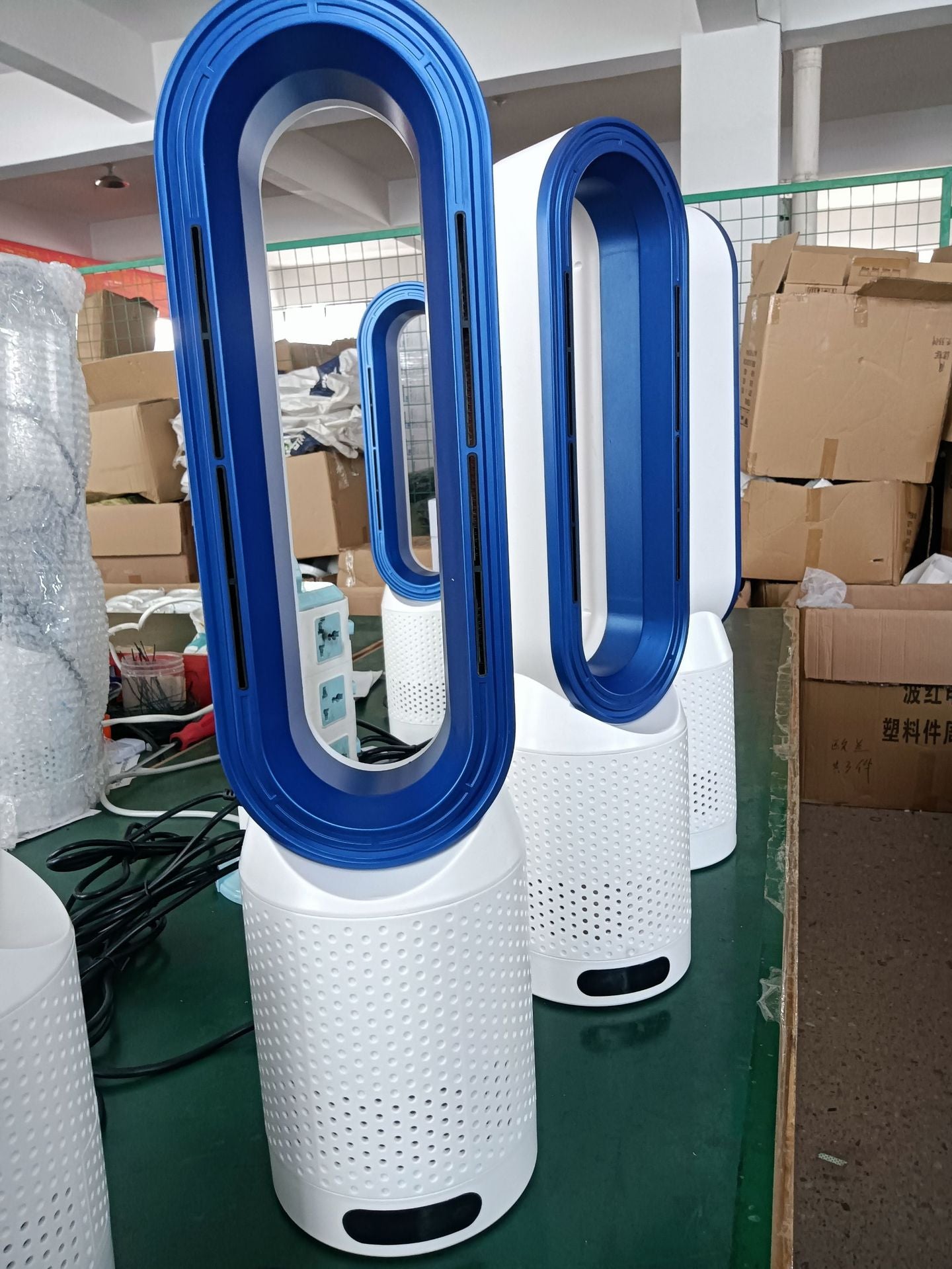 Bladeless Tower Fan — Quiet Safe Floor Fan with Air Filter, 8" Desktop to 20" Tower Options