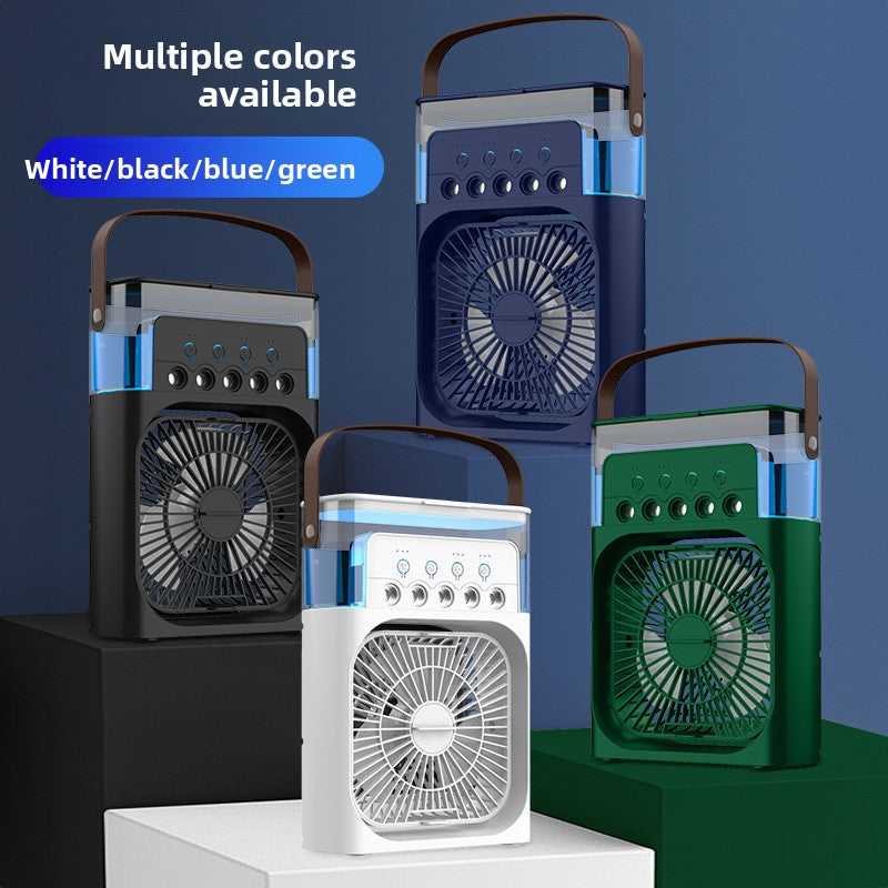 MistDesk Portable Desk Fan with Humidifier — USB Rechargeable Misting Cooling Fan