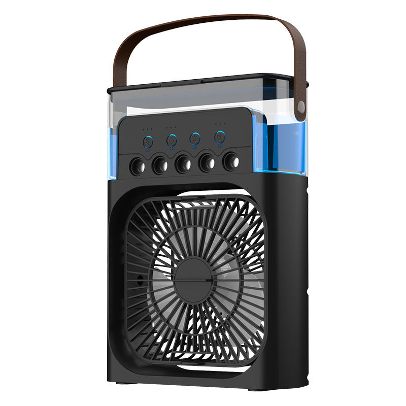 MistDesk Portable Desk Fan with Humidifier — USB Rechargeable Misting Cooling Fan