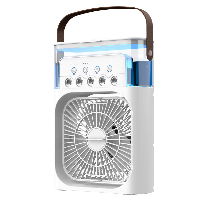 MistDesk Portable Desk Fan with Humidifier — USB Rechargeable Misting Cooling Fan