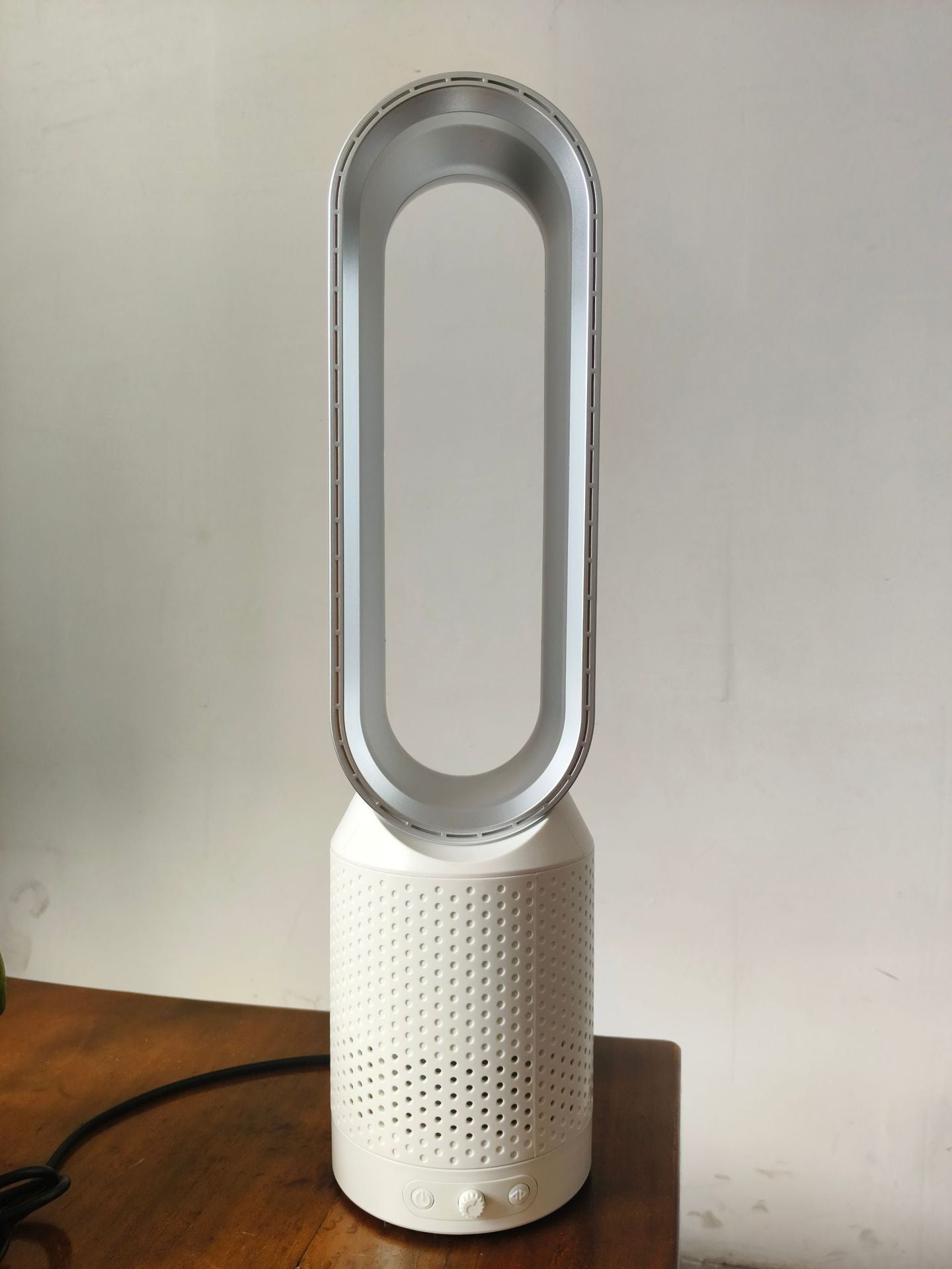 Bladeless Tower Fan — Quiet Safe Floor Fan with Air Filter, 8" Desktop to 20" Tower Options
