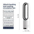 Bladeless Tower Fan — Quiet Safe Floor Fan with Air Filter, 8" Desktop to 20" Tower Options